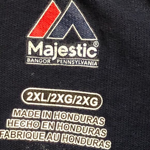 New York Yankees Tee, Sabathia #52 on Majestic Tag, MLB, Navy/White SZ 2X - Picture 6 of 6